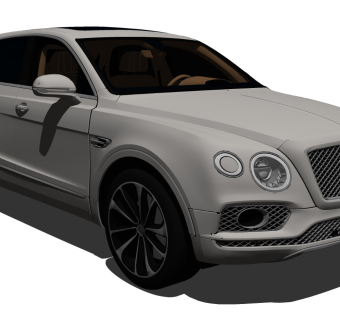 超精细汽车模型 宾利 Bentayga